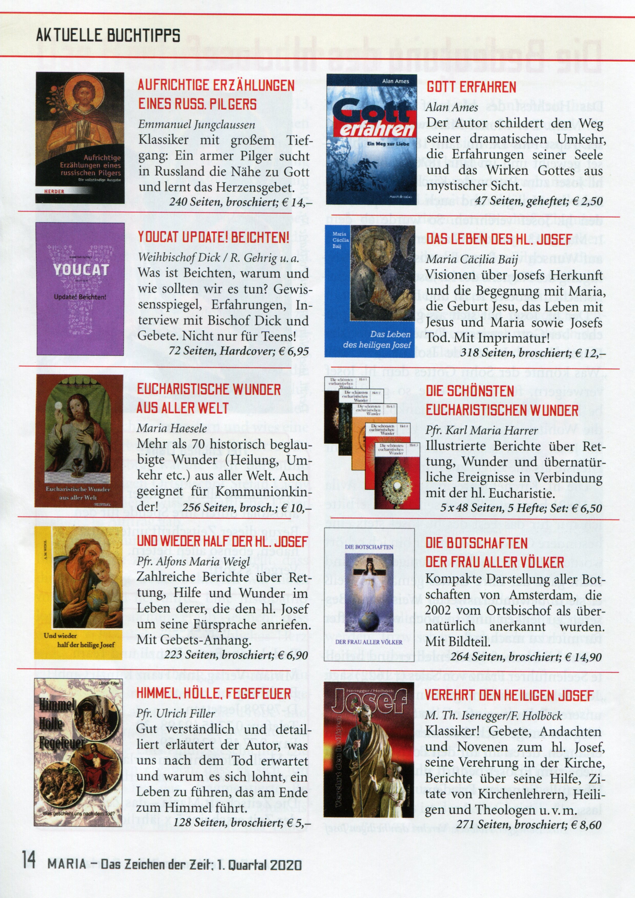 Miriam Literaturangebot 1